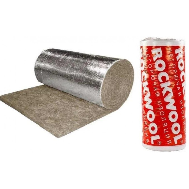 Утеплитель Rockwool Вайред Мат I 105 Кашированный фольгированный 2000х1000х90 мм