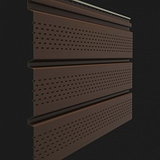 Docke PREMIUM Софит перфорированный (Каштан) 3000*305мм / 0,92м2
