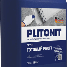 Плитонит Грунт Готовый PROFI грунтовка глубоко проникновения 10л