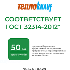 Кнауф для кровли TR 037 2-50*1220*6148 0,75м3/15м2/ 32 под